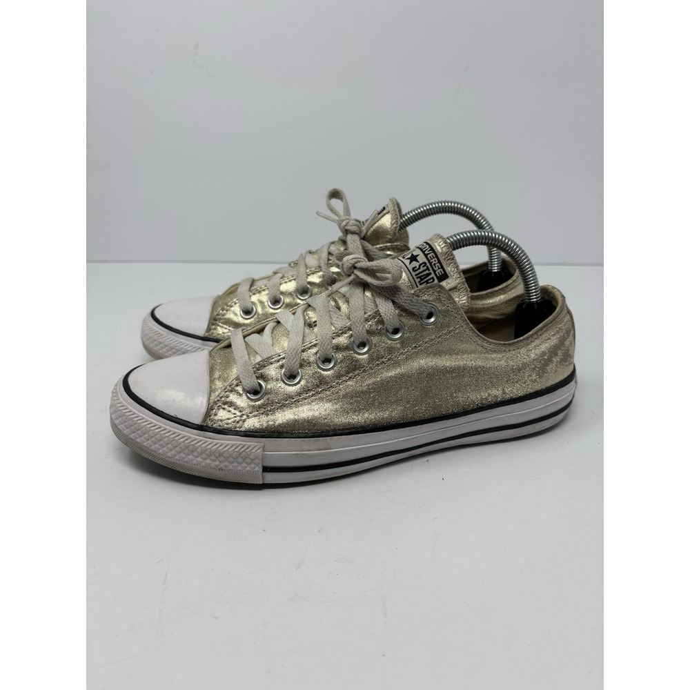Converse Mens 7 Women 9 Unisex Chuck Taylor Light Gold Low Top Shoes 153181F